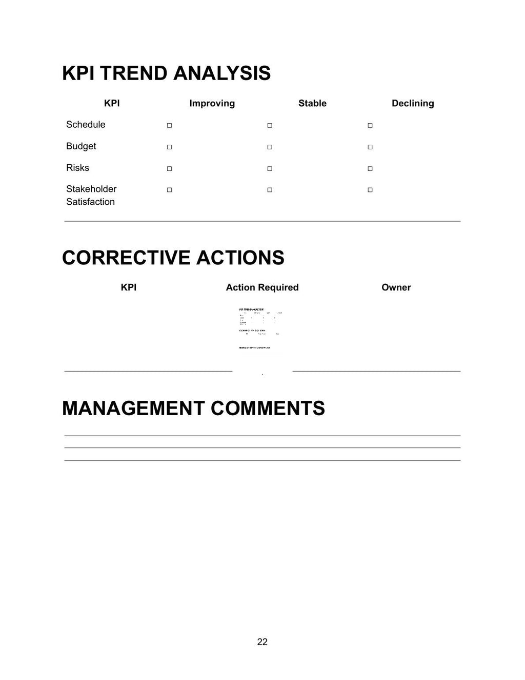 Project risk register template with probability, impact, mitigation and ownership fields