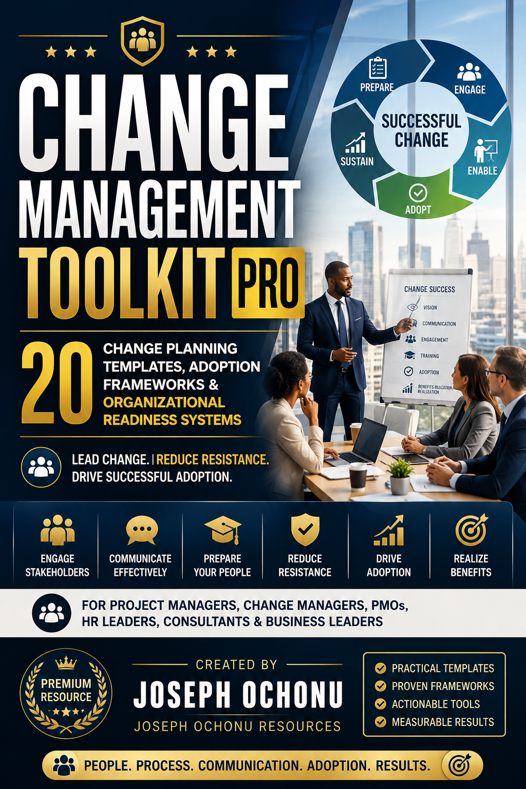 Change Management Toolkit Pro | Templates, Dashboards & Change Management System
