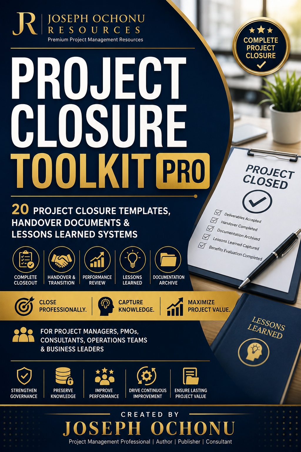 Project Closure Toolkit Pro | Templates, Dashboards & Project Closure Management System