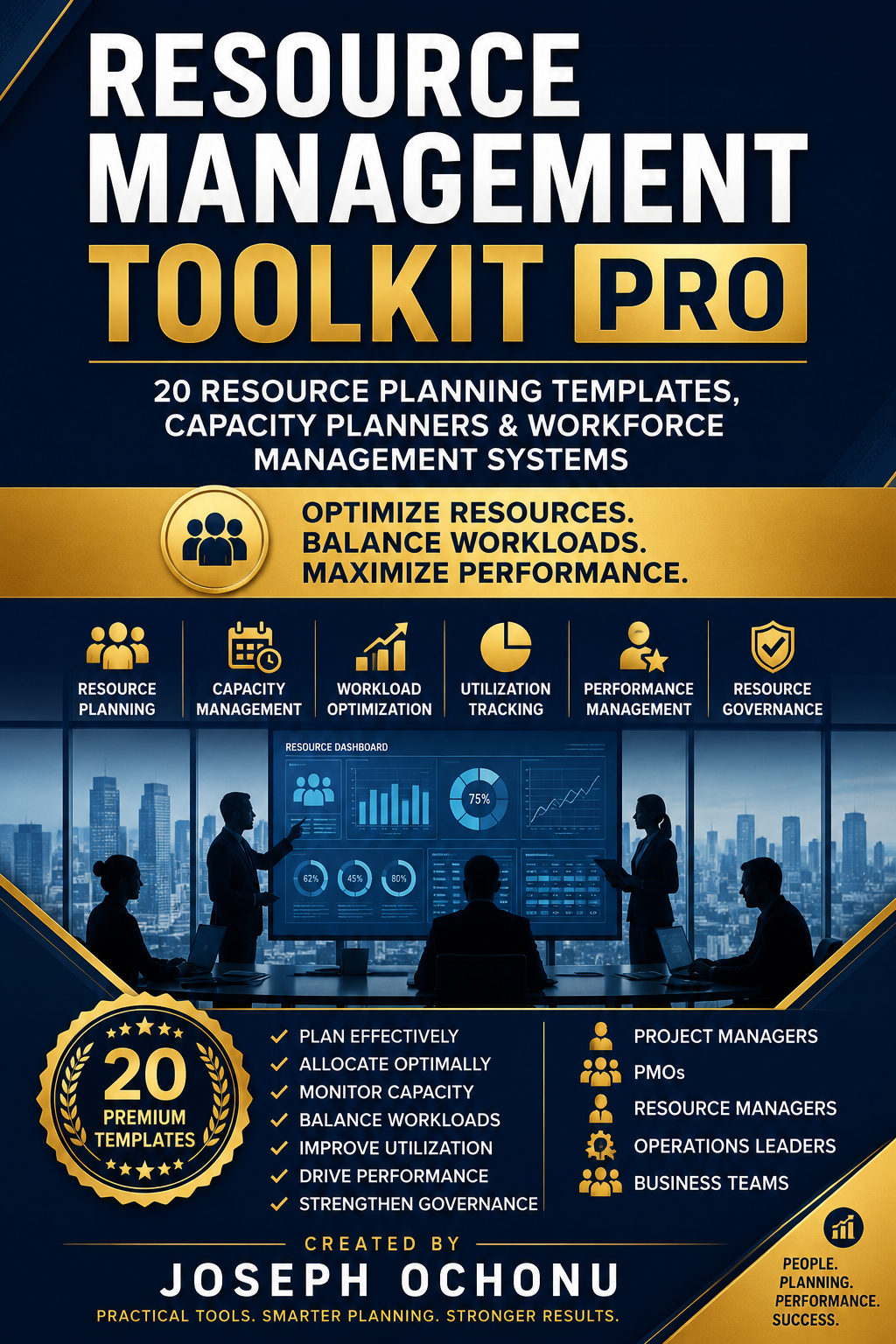 Resource Management Toolkit Pro | Templates, Dashboards & Resource Management System