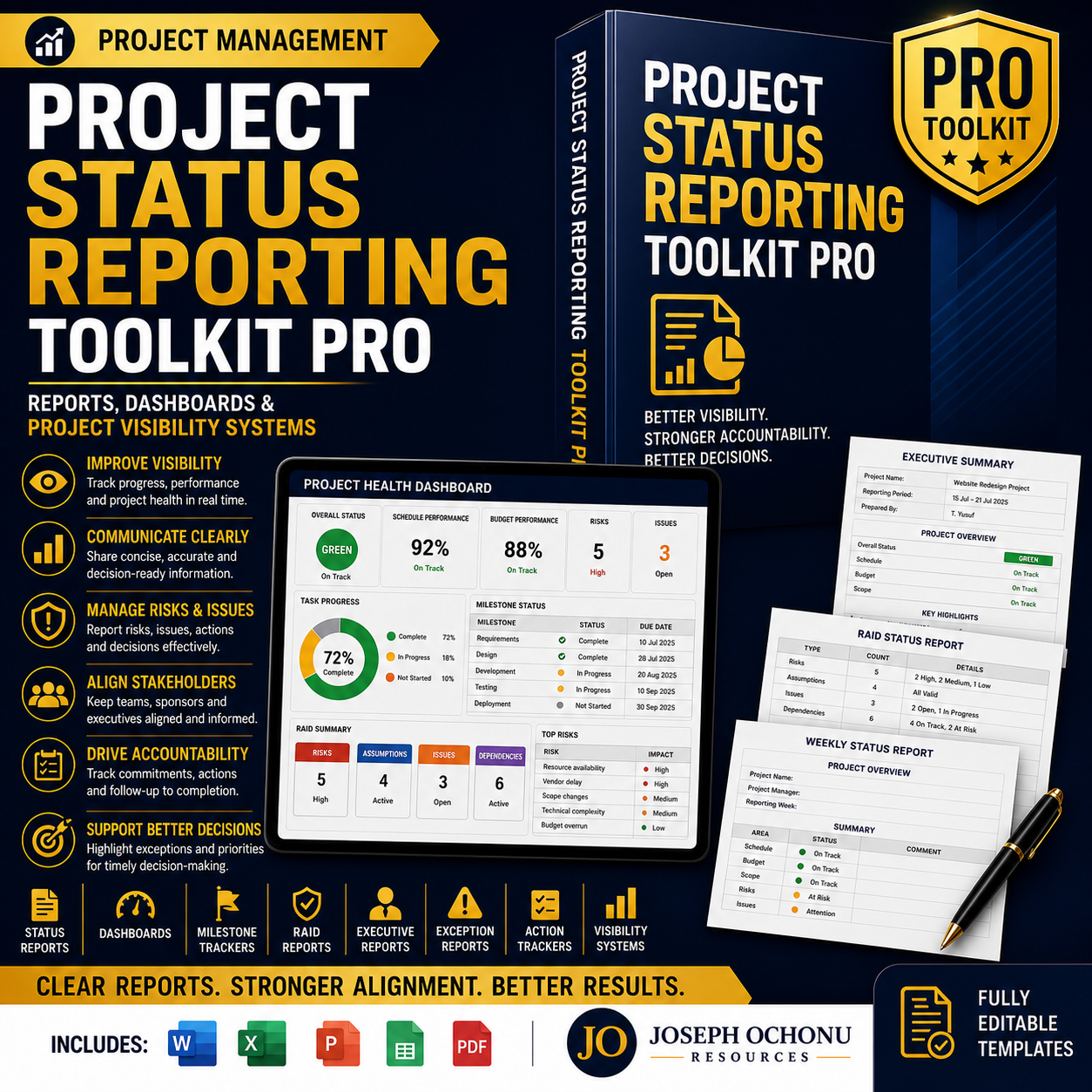 Project Status Reporting Toolkit Pro