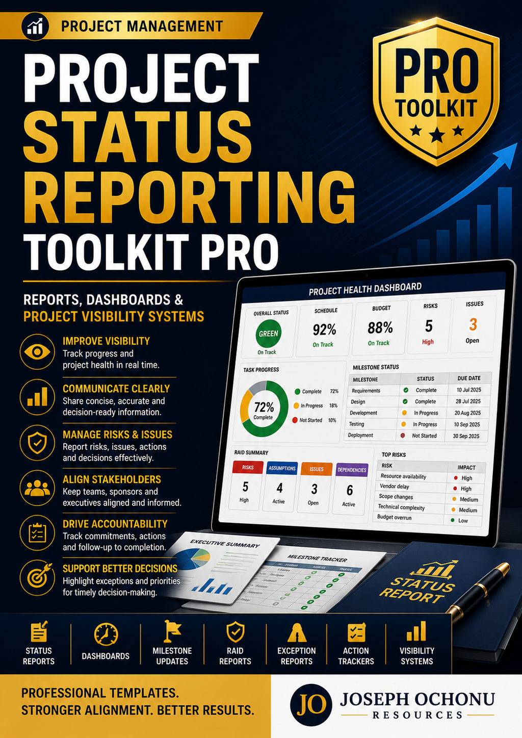 Project Status Reporting Toolkit Pro