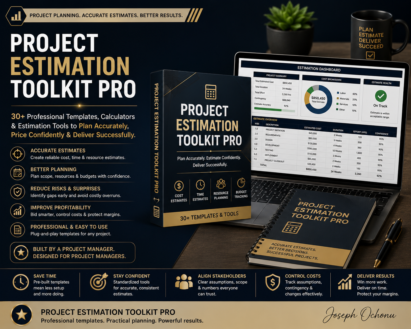 Project Estimation Toolkit Pro | Templates, Calculators & Project Estimation System