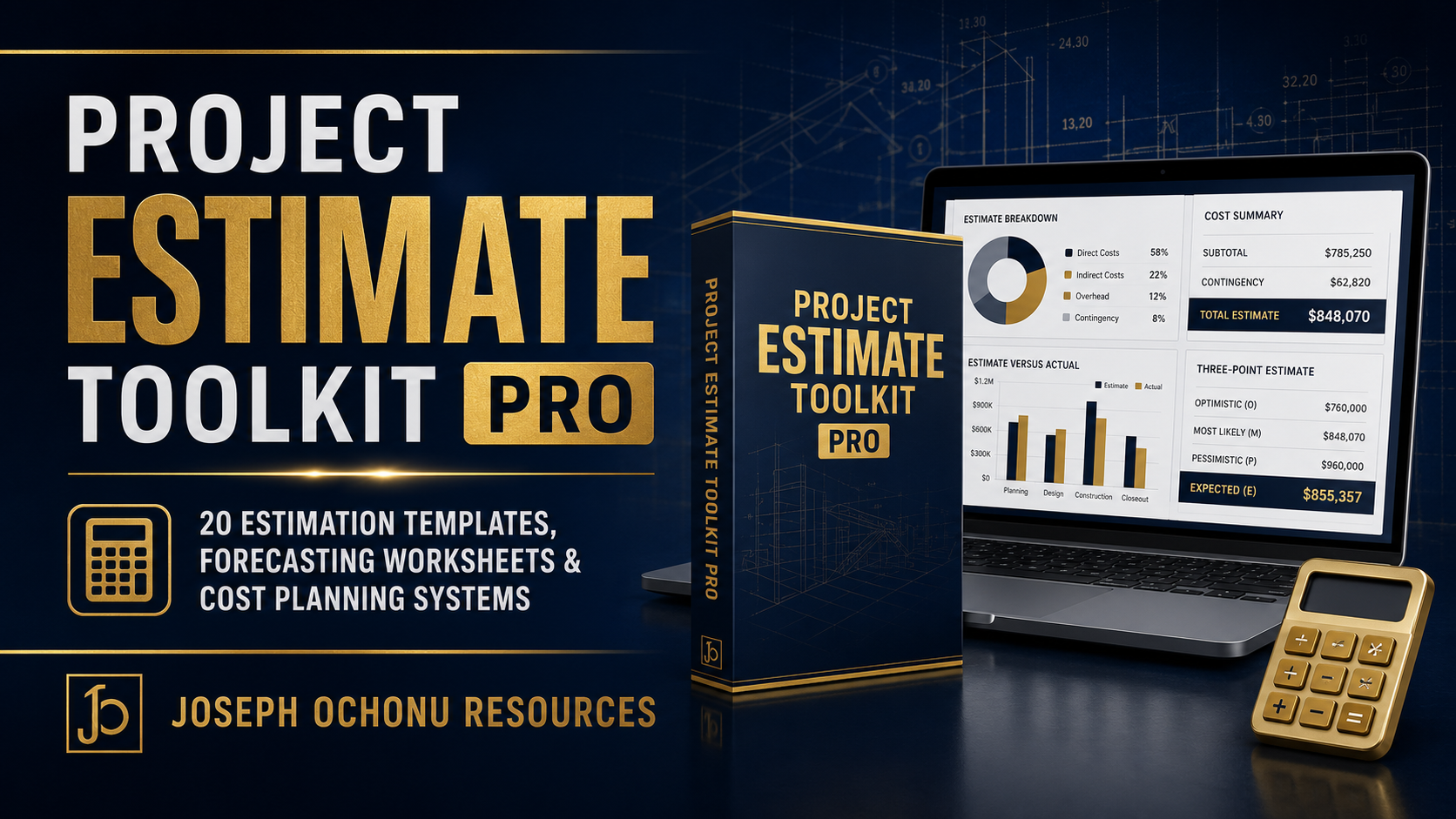 Project Estimation Toolkit Pro | Templates, Calculators & Project Estimation System