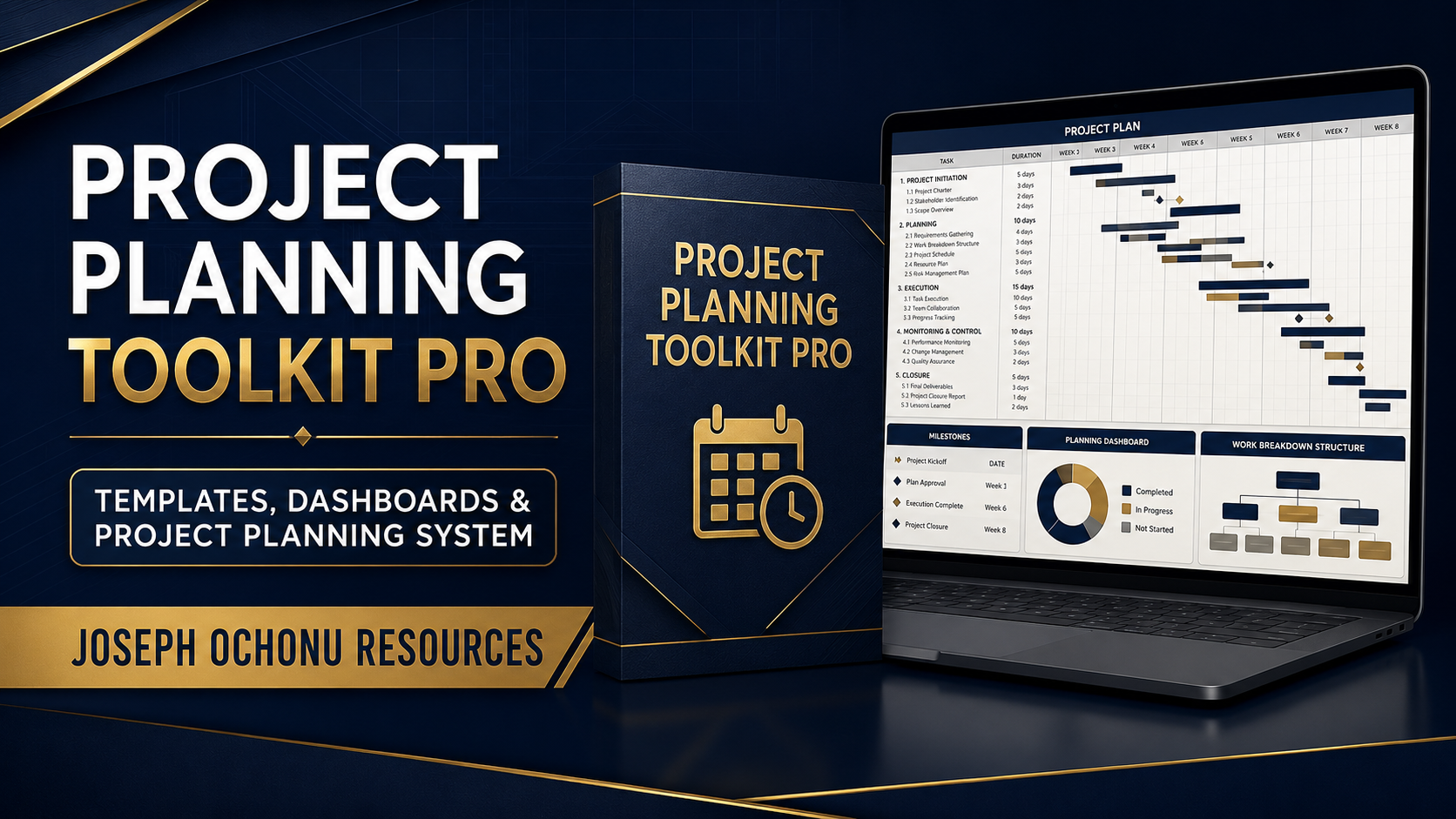 Project Planning Toolkit Pro – Dashboards & Planning Frameworks for Project Managers