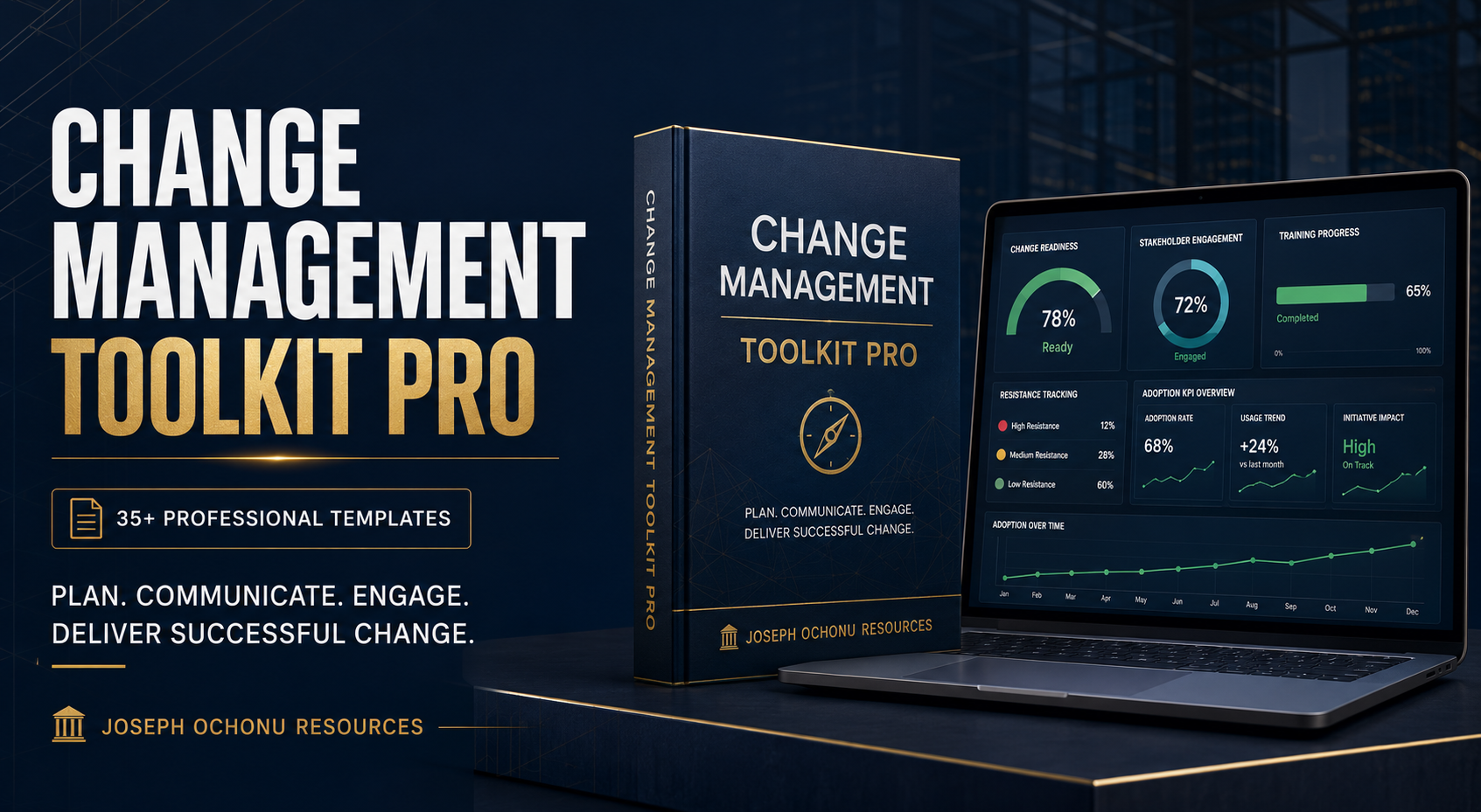 Change Management Toolkit Pro | Templates, Dashboards & Change Management System