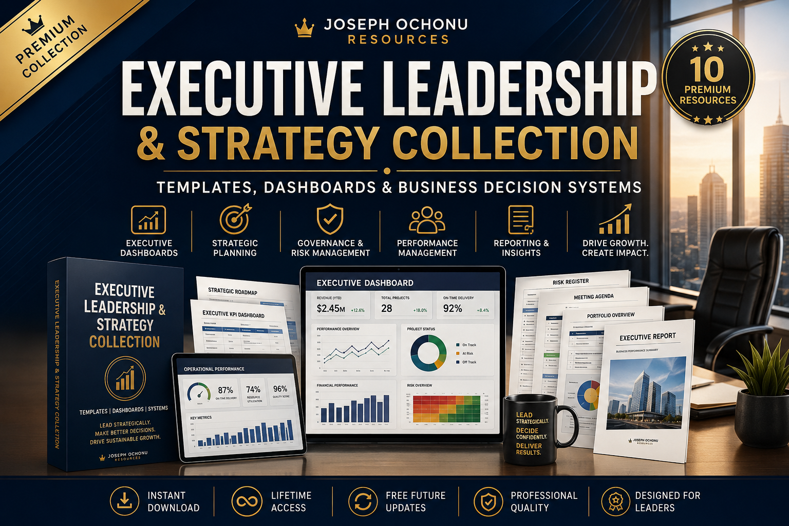 Executive Leadership & Strategy Collection | Templates, Dashboards & Business Decision Systems