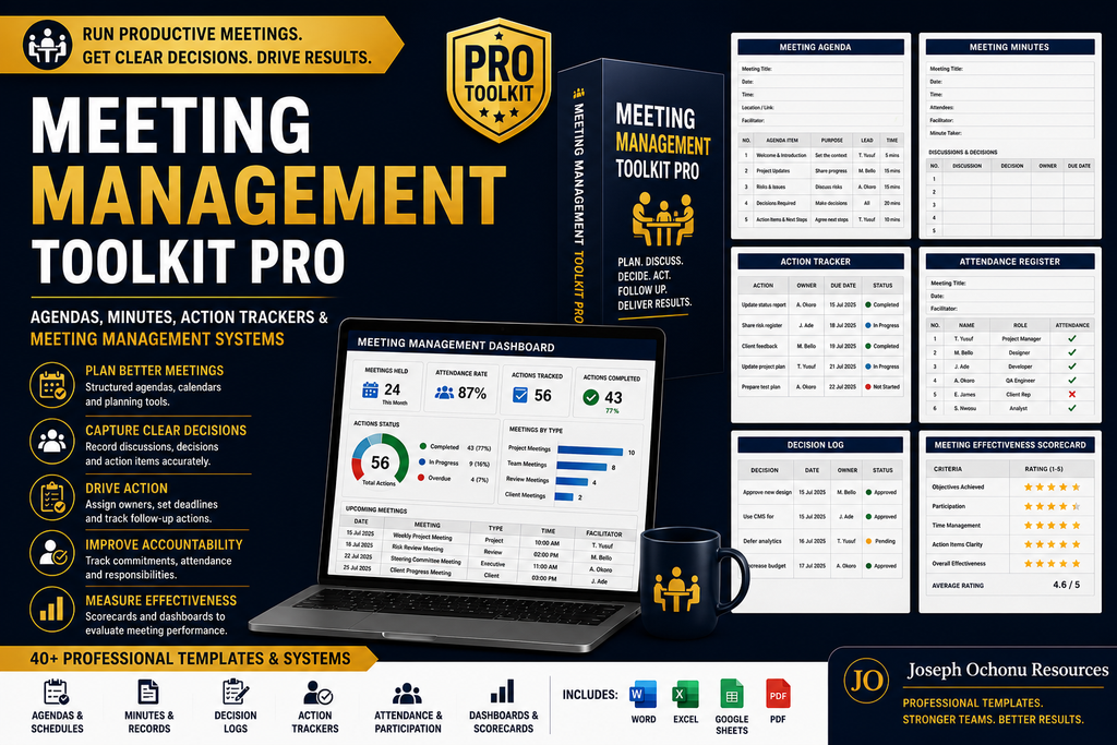 Meeting Management Toolkit Pro