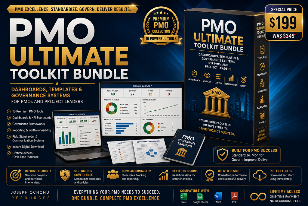 PMO Ultimate Toolkit Bundle | Dashboards, Templates & Governance Systems