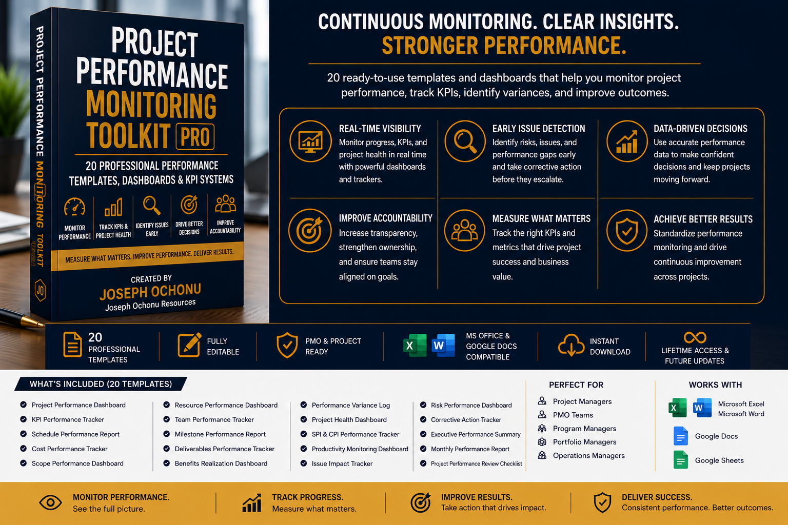 Project Performance Monitoring Toolkit Pro