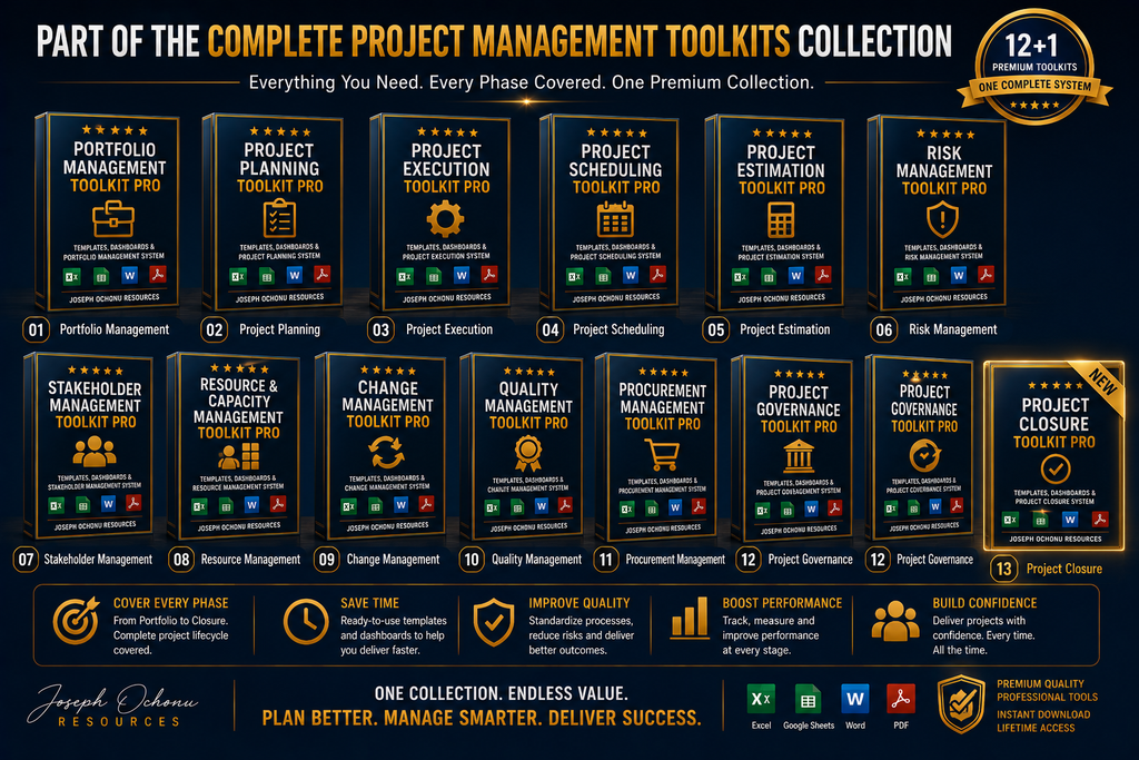 Project Closure Toolkit Pro | Templates, Dashboards & Project Closure Management System