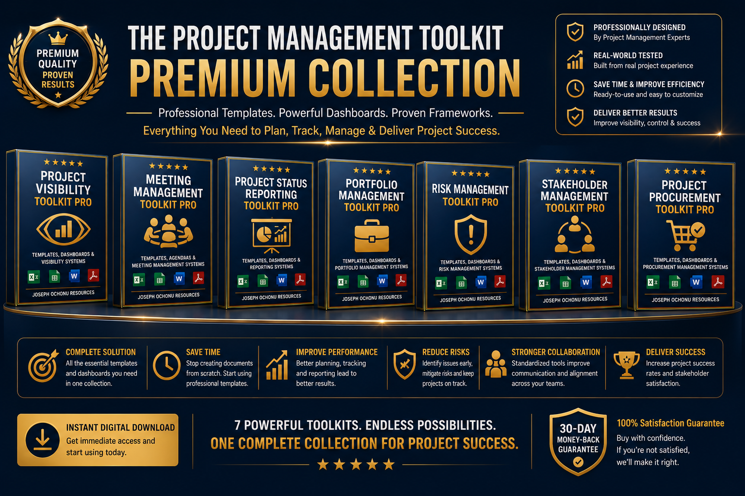 Procurement & Vendor Management Toolkit Pro | Templates, Dashboards & Procurement Management System