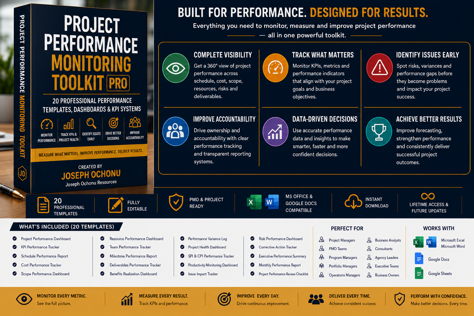 Project Performance Monitoring Toolkit Pro