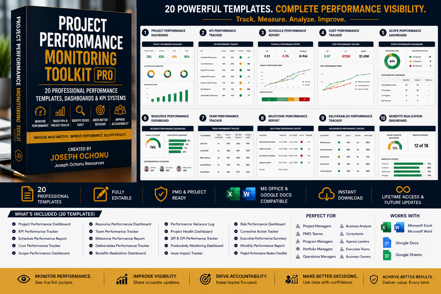 Project Performance Monitoring Toolkit Pro