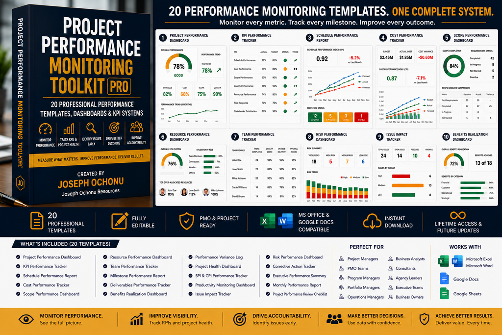 Project Performance Monitoring Toolkit Pro