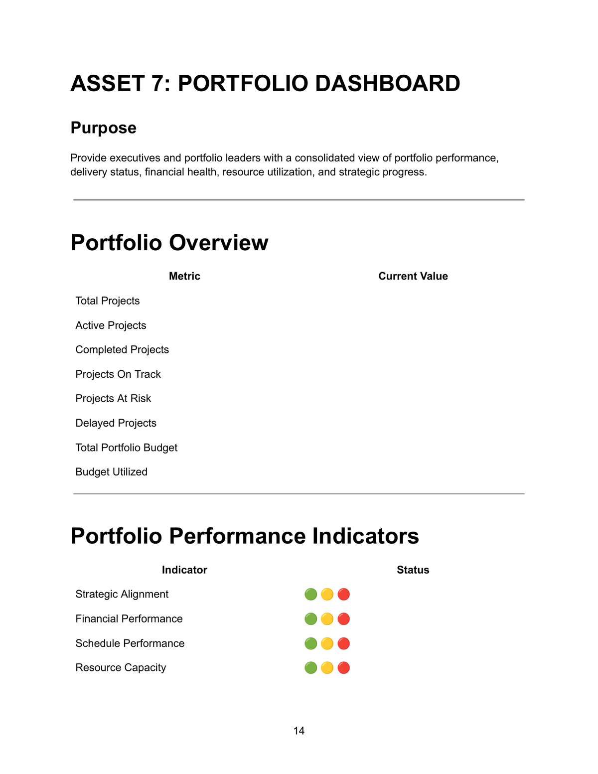 Project Controls & Reporting Master Bundle — Portfolio Dashboard