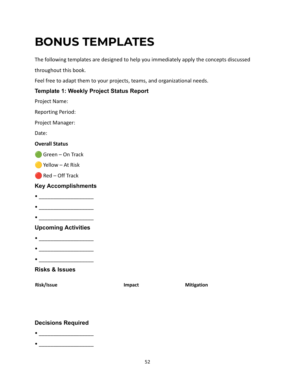 The Project Visibility & Agency Operations Bundle — Weekly Project Status Report
