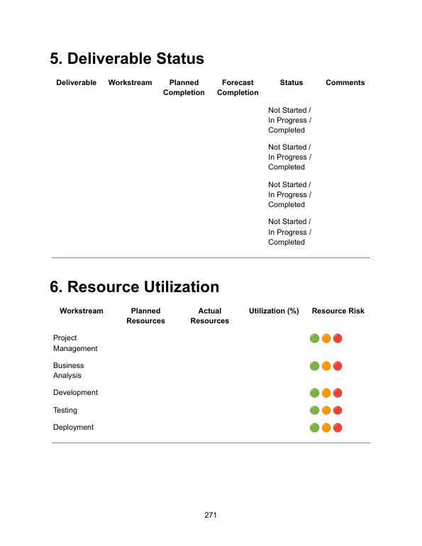 Agency Operations & Project Management Bundle — Workstream Status Tracker — Deliverable Status & Resource Utilization